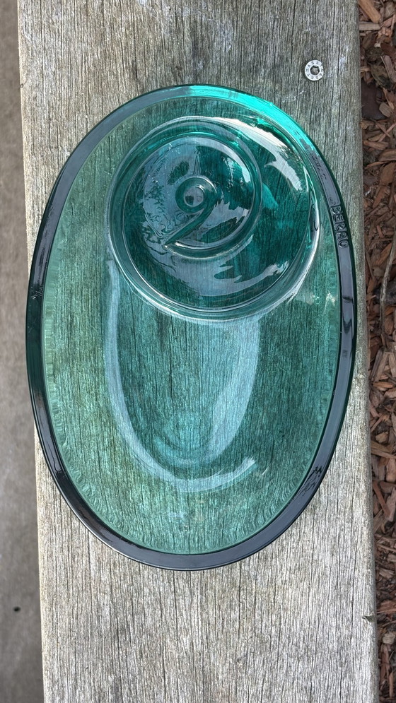 Image 1 of Joyero de diseño español Joaquin Berao cuenco de cristal turquesa