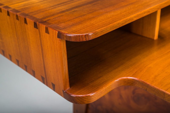 Image 1 of Mid-Century Modern Teak Schreibtisch, 1980er Jahre