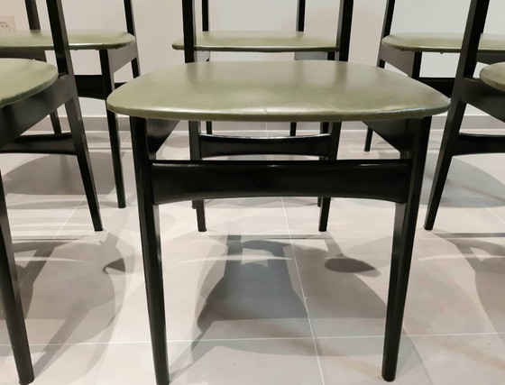 Image 1 of Sillas de comedor Alfred Hendrickx de los años 50, juego de 6