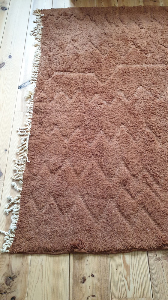 Image 1 of Tree of Colors Rich Brown Woolen Rug