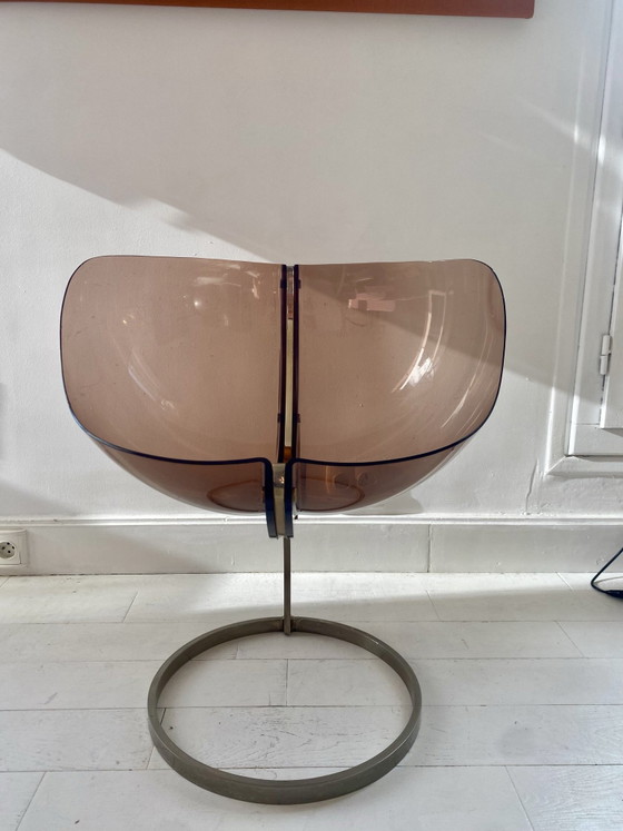 Sphère Stuhl von Boris Tabacoff, mobilier modulaire moderne, Liebessitze, Plexiglas, Metall, Transparent (Foto 5 von 9)