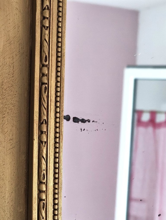 Image 1 of Specchio antico con cornice dorata, 56 cm x 45 cm