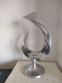 Design modernist aluminum abstract sculpture