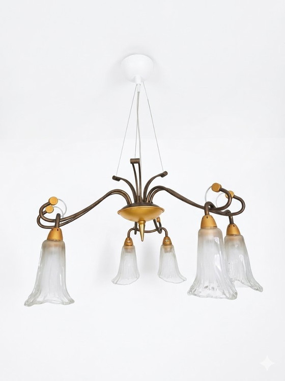 Image 1 of Metal-Lux Murano Glass Pendant Lamp