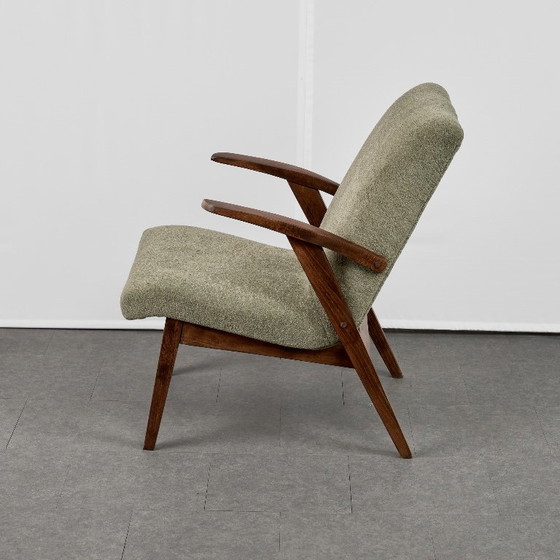 Iconic Armchair by Mieczysław Puchała, 1960s, Poland – Textile, Wood (photo 4 of 17)