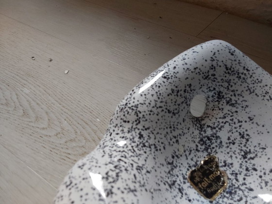 Image 1 of Cendrier vintage signé Alain Guillard avec étiquette 