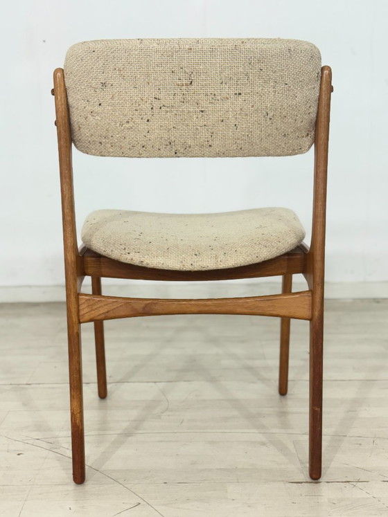 Set van 4 Deense designstoelen uit het midden van de 20e eeuw / Teakhouten eetkamerstoelen / Keukenstoelen (photo 13 of 14)