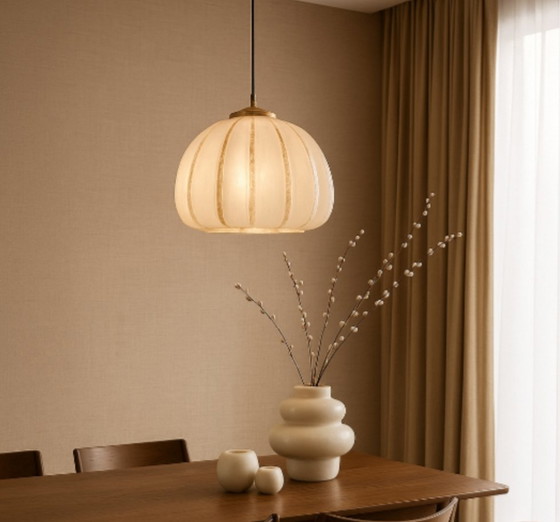 Image 1 of Lampada a sospensione vintage color ambra