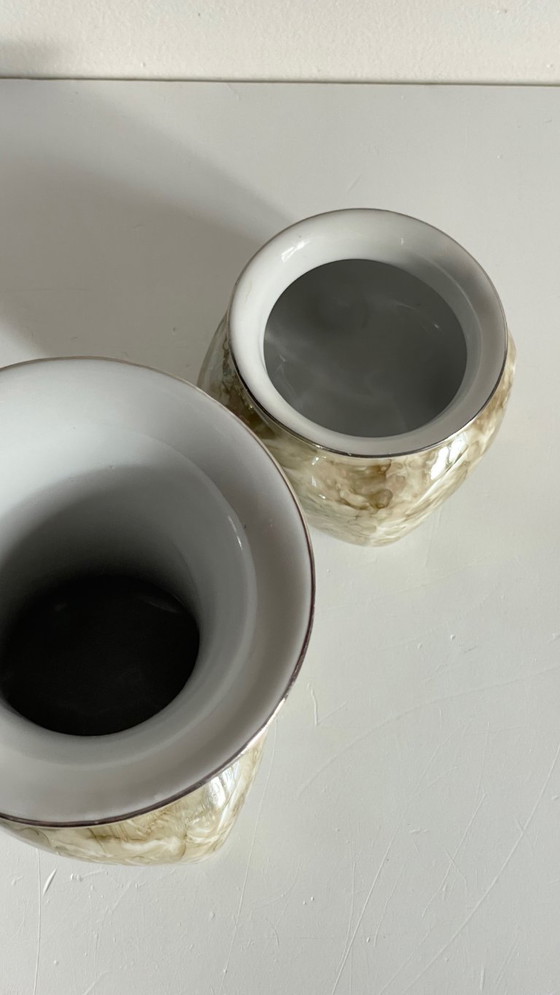 Image 1 of Karolina-Porzellanvasen, Polen, 1970er/80er Jahre