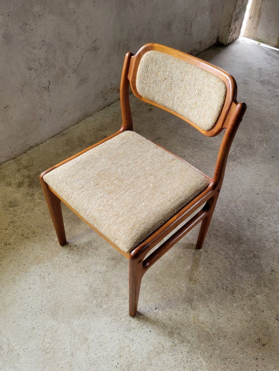 Image 1 of Set di 6 sedie da pranzo di Johannes Andersen per Uldum