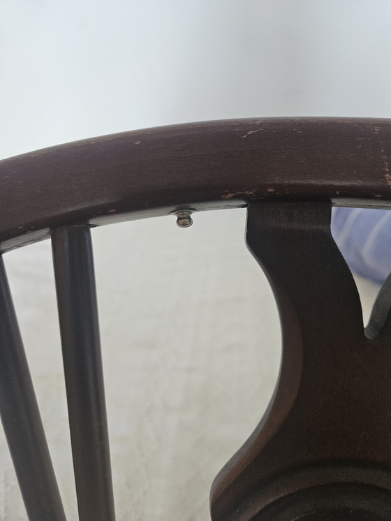 Image 1 of Ercol schommelstoel Fleur des Lys vintage