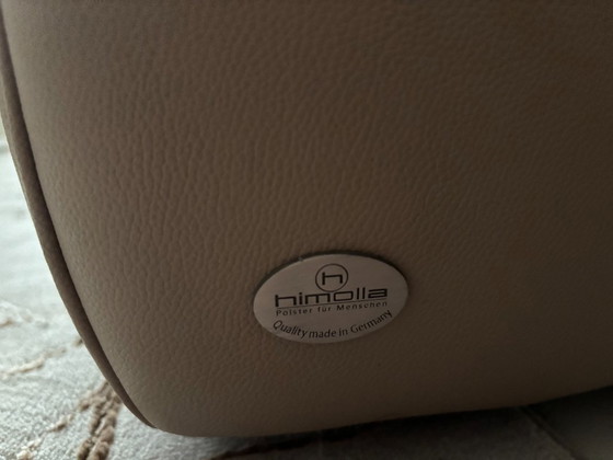 Himolla Genuine Leather Sofa, Electrically Adjustable, Taupe (photo 4 of 8)