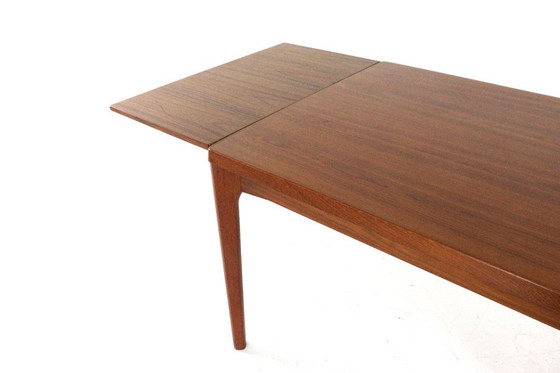 Image 1 of Tavolo da pranzo allungabile rettangolare Henning Kjaernulf for Vejle vintage danese