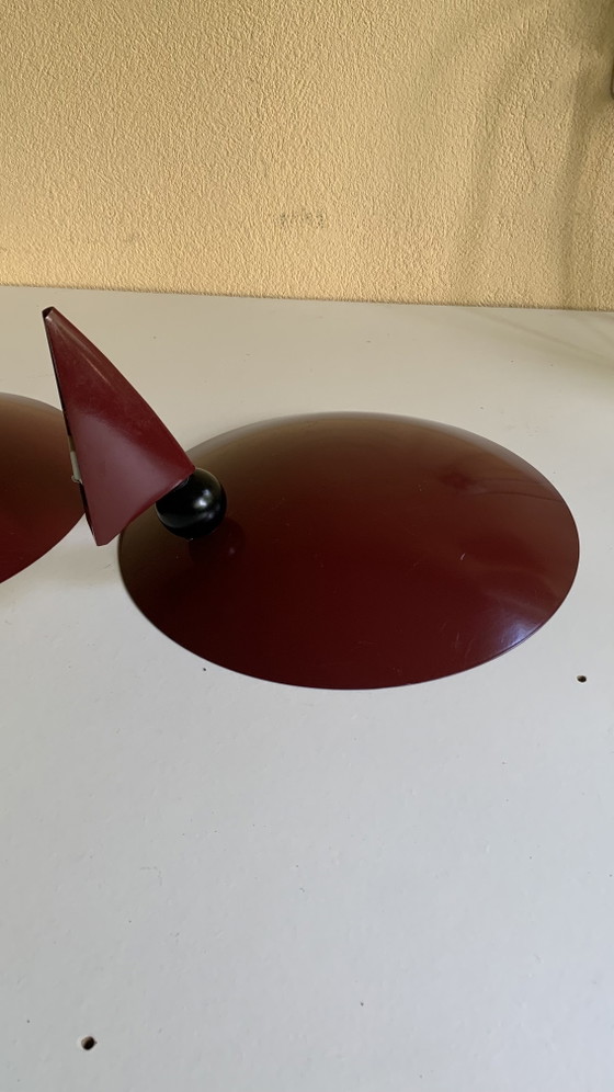 Image 1 of Two Vintage Herda Memphis Style wall lamps with bayonet fitting