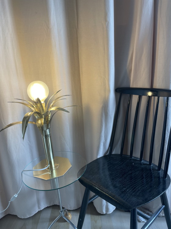 Image 1 of Vintage Palm Tree Lamp in Solid Brass from the 1970s, attributed to Bottega Gadda (Carlo Giorgi style)
