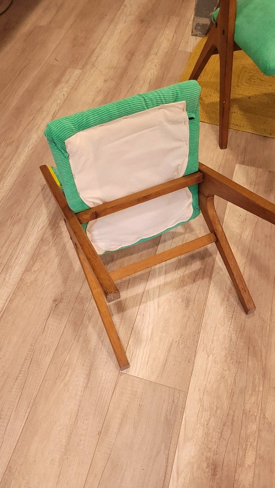 Image 1 of 5 sedie con gambe a compasso