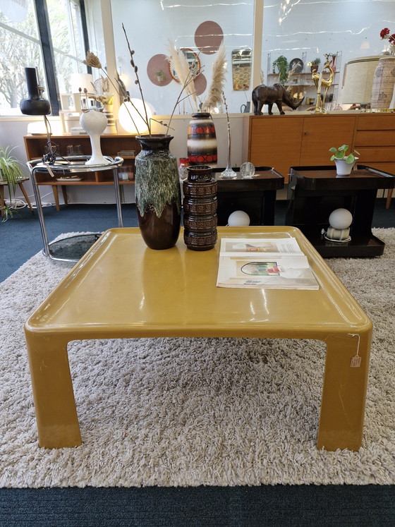 Image 1 of Coffee table space age B&B Italia Amante 70s ochre yellow