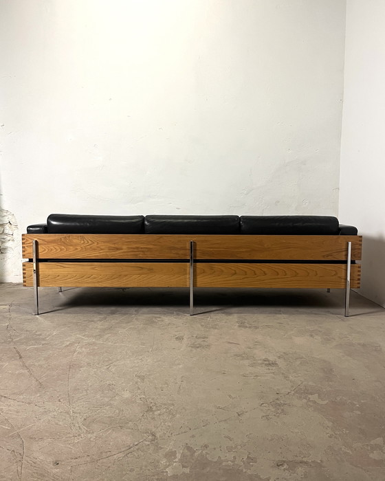 Image 1 of Divano “Forum” di Robin Day per Habitat – pelle cioccolato, 1990