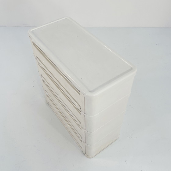 Image 1 of Witte ladekast Model 4964 van Olaf Von Bohr voor Kartell, 1970S