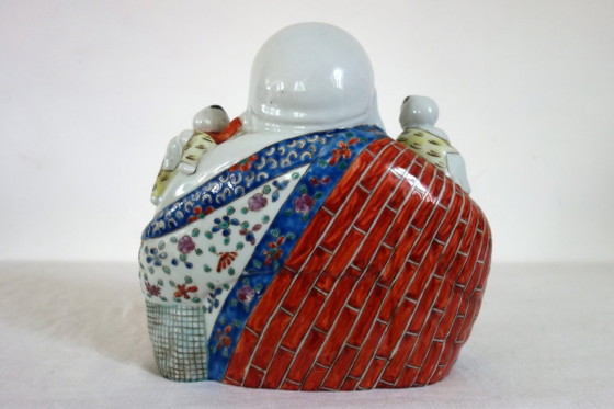 Lachende Buddha-Figur, chinesisches Porzellan, frühes 20. Jahrhundert – Dekorative Objekte, Porcelain (photo 4 of 16)