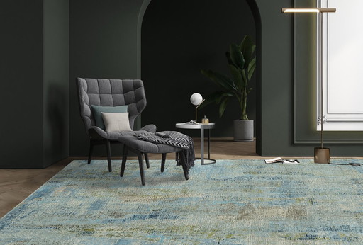 Riviera Pearl Blue Tapijt 4313