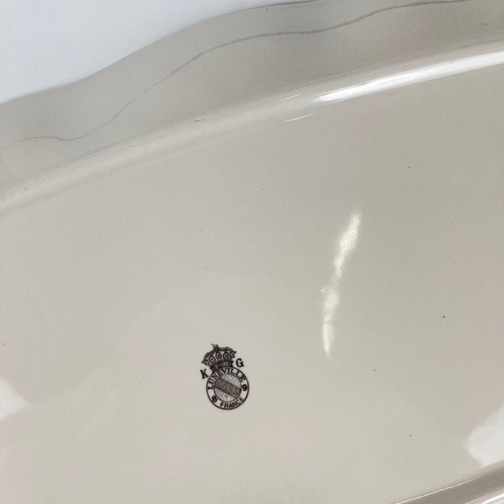 Image 1 of Grote visschotel, model Réverbère, van KG Lunéville