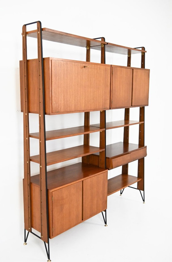 Image 1 of Mueble de pared italiano, década de 1950.