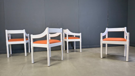 Image 1 of Conjunto de 4 sillones Carimate de Vico Magistretti, década de 1960.