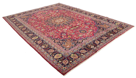 Image 1 of Original Perserteppich Keschan,Kashan Rot 344 x 253 cm Top Zustand Klassik Alt