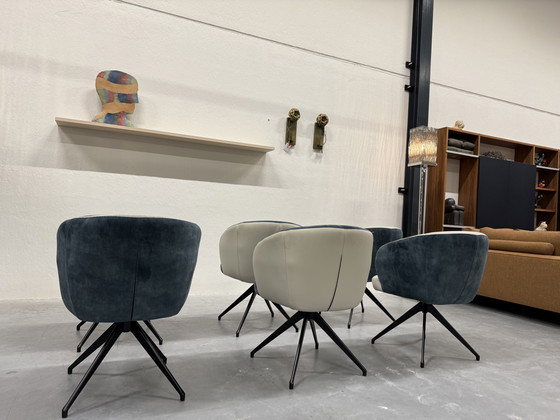 Image 1 of 6 HE Design Tula Drehstuhl, Esszimmer, Lederbezug