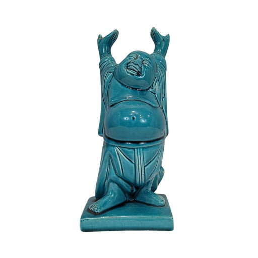 Figura “Buda Feliz” / “Buda Meitreya” Porcelana Esmaltada, S. Xx – China