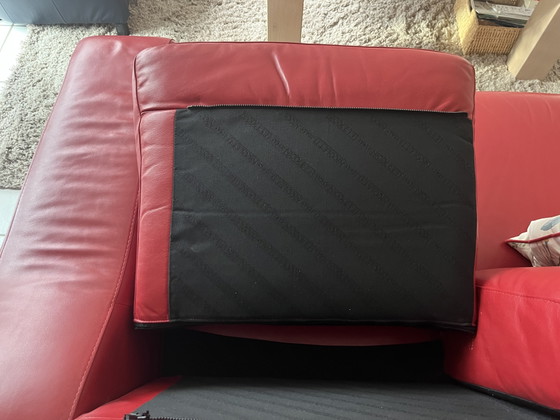 Divano 2 posti Nicoletti del designer J.H. Hicolity. – Divani 2 posti, Pelle, Metallo (photo 8 of 11)