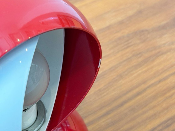 Image 1 of Eclisse red table lamp by Vico Magistretti for Artemide, Italy, 1960s