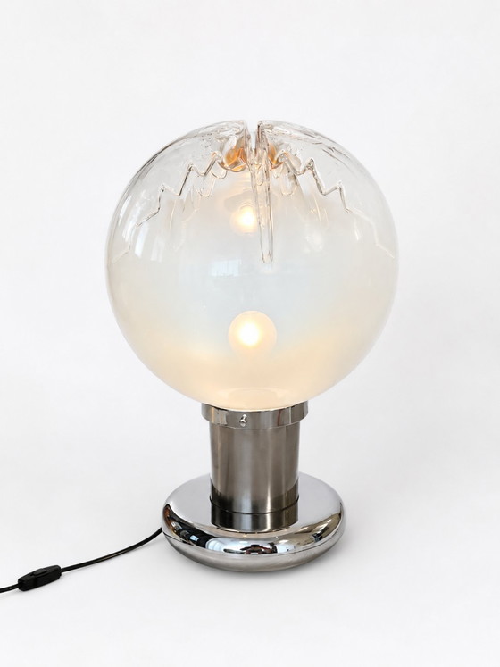 Image 1 of XXL Murano Table Lamp Attributed to Toni Zuccheri for AV Mazzega 70s