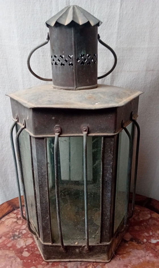 Lanterna da Nave, Lampade da tavolo, Metallo, Vetro, Marrone (foto 7 di 8)