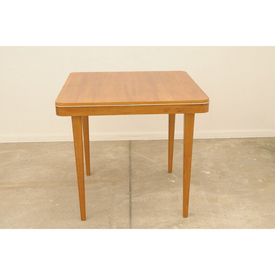 Image 1 of Table de salle à manger pliante en bois de hêtre pour Jitona, Tchécoslovaquie 1960