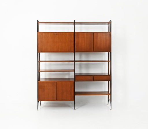 Mueble de pared italiano, década de 1950.
