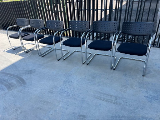 6 Vitra Visavis chairs