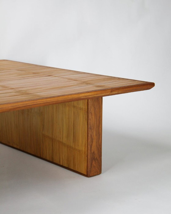 Tavolino Basso Giapponese in Bambù, Inizio XX Secolo, Tavolini da caffè, Legno, Marrone, Mid Century Modern (foto 2 di 8)