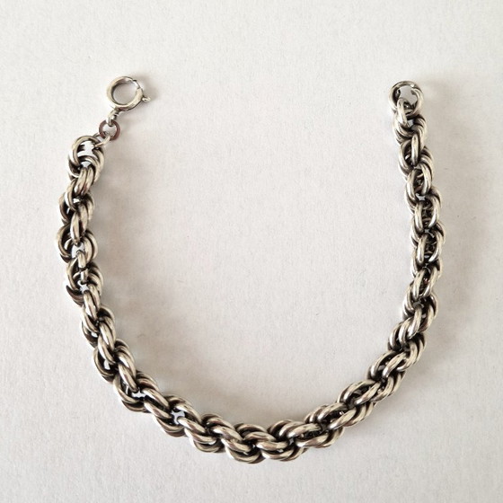 Bracciale Svedese in Argento a Maglie - Anni '70 – Zilver, Oggetti decorativi, Silver (photo 7 of 9)