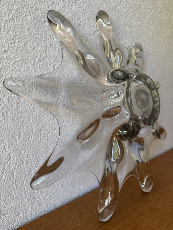 Image 1 of Large 60's star crystal bowl