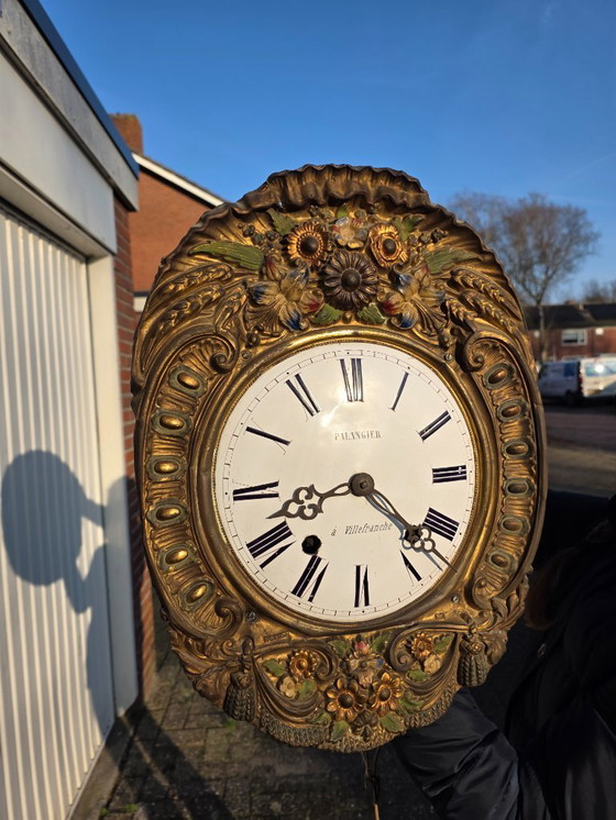 Image 1 of Antico orologio da parete Comtoise francese – Goute Française