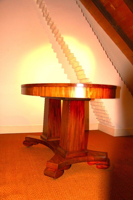 Image 1 of ovale console tafel empire stijl