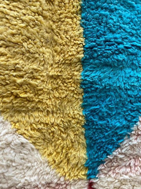 Tappeto berbero marocchino colorato, fatto a mano, 250 cm x 150 cm – Tappeti, Cotton (photo 7 of 9)