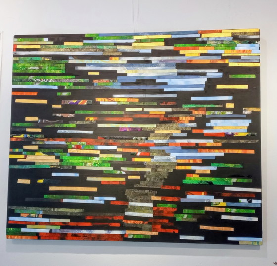 Image 1 of T van Steenbergen "Divers" Nouveau abstrait, 100 x 120 cm