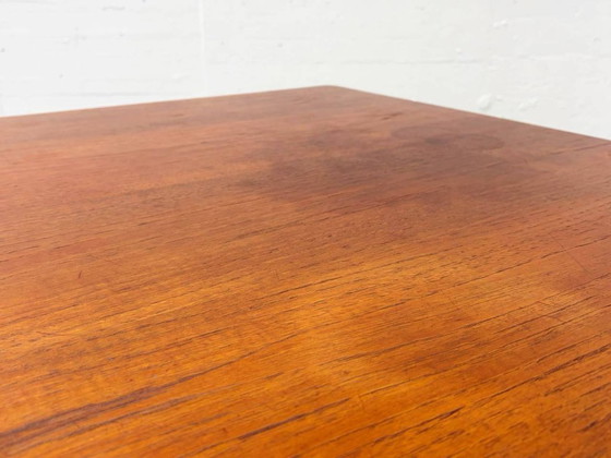Image 1 of Table à manger danoise en teck par Erik Riisager Hansen pour Haslev Møbelsnedkeri, 1960