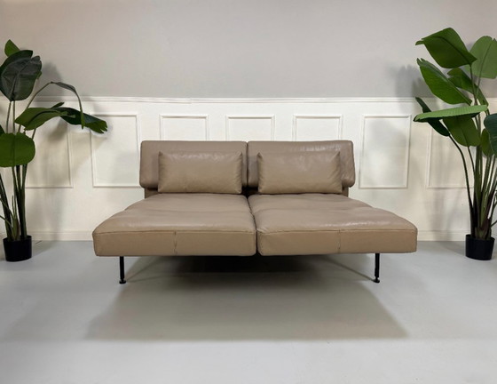 Image 1 of Brühl Roro Soft Sofa juego de cuero sofá cama pieza de exposición