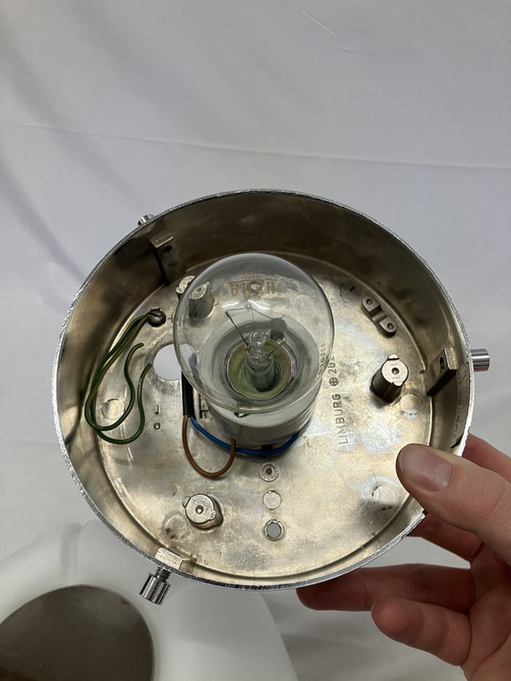 Image 1 of Vintage opaline lotus plafond of Wandlamp Glashütte Limburg