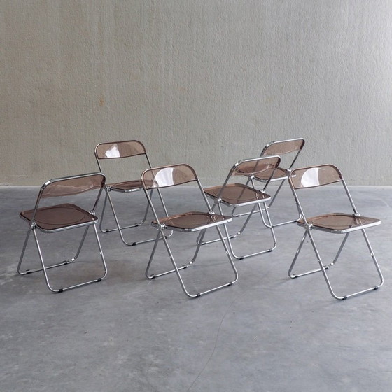Image 1 of 6 x Plia Klappstühle von Giancarlo Piretti für Anonima Castelli