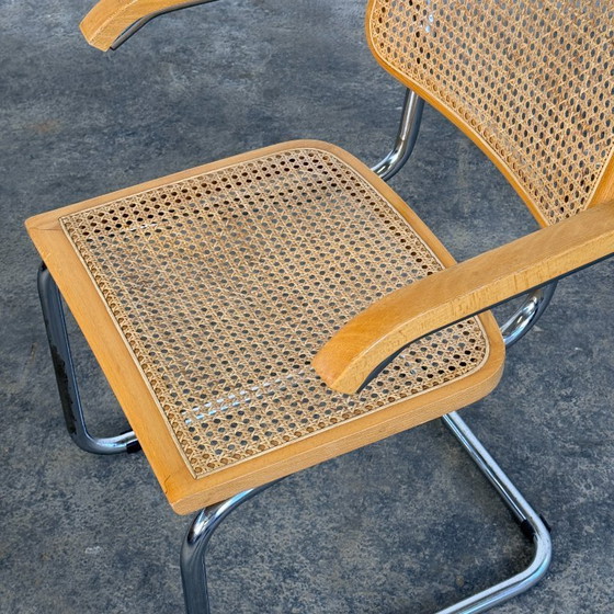 Image 1 of Marcel Breuer fauteuil in "Cesca"-stijl, 1980